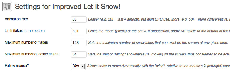 Improve Let It Snow