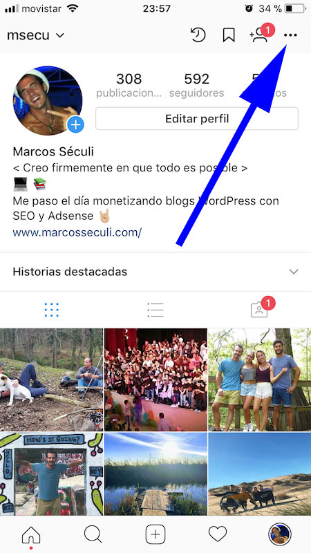 Buscar gente Instagram