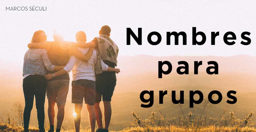 Nombres para grupos