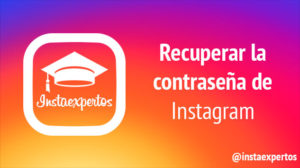 Recuperar contraseña de Instagram