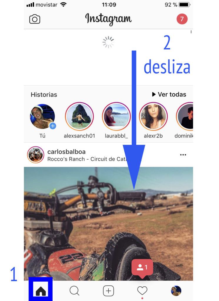 Actualizar noticias Instagram