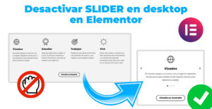 Desactivar Slider Elementor