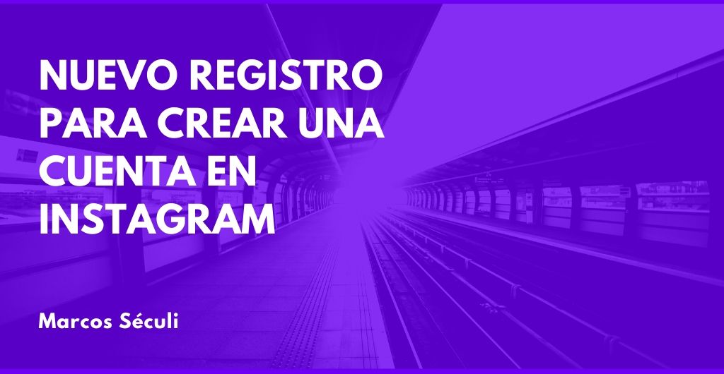 Nuevo inicio de sesión y crear cuentas en Instagram