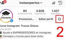 Perfil borrar historial Instagram